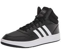 Adidas Hoops 3.0 Mid Deportivas de baloncesto para hombre, Negro/Blanco/Gris, 41