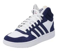 adidas Hoops 3.0 Mid Lifestyle Basketball Classic Vintage Shoes, Zapatillas Hombre, Cloud White Dark Blue Dark Blue, 45 1/3 EU