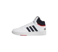 adidas Hoops 3.0 Mid Lifestyle Basketball Classic Vintage Shoes, Zapatillas Hombre, Cloud White Legend Ink Vivid Red, 43 1/3 EU