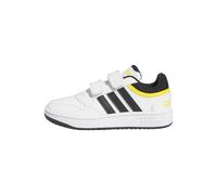 adidas Hoops Lifestyle Basketball Hook-and-loop Shoes, Zapatos Unisex niños, Cloud White Core Black Bold Gold, 30 EU