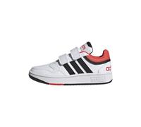 adidas Hoops Lifestyle Basketball Hook-and-loop Shoes, Zapatos Unisex niños, Cloud White Core Black Bright Red, 28.5 EU