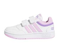 adidas Hoops Lifestyle Basketball Hook-and-loop Shoes, Zapatos Unisex niños, Cloud White Lilac Violet Fusion, 29 EU