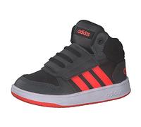 adidas Hoops Mid 2.0, Basketball Shoe, Schwarz Rot Grau Negbás Rojsol Grisei, 25 EU