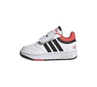 adidas Hoops Shoes, Zapatilla de deporte Unisex bebé, Cloud White Core Black Bright Red, 23 1/2 EU