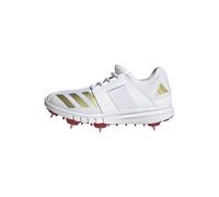 adidas Howzat Spike Junior, Zapatos de críquet, FTWR White/Gold Met./Pure Ruby, 21.5 EU