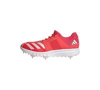 adidas Howzat Spike, Zapatos de críquet Hombre, Lucid Red/Zero Metalic/Lucid Red, 48 2/3 EU