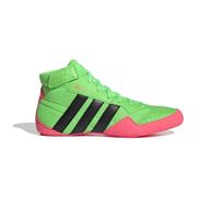 adidas HVC Plus - Zapatillas de lucha libre, color verde, negro y rosa, 12