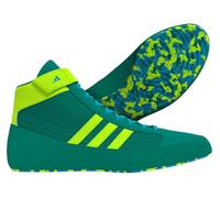 adidas HVC - Zapatillas de fútbol para hombre (no de fútbol), Color De Hoja De Té Puro Verde Solar Cian, 2 Big Kid