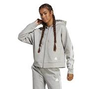 ADIDAS IB8511 W FI 3S FZ Sweatshirt Mujer Medium Grey Heather Tamaño S