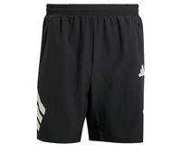 Adidas Icon 3-Stripes Pantalones Cortos, Negro y Blanco, XL para Hombre