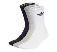 ADIDAS IJ5614 TRE CRW SCK 3PP Socks Unisex Adult white/medium grey heather/black Tamaño XL