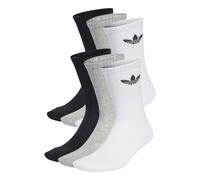 ADIDAS IJ5620 TRE CRW SCK 6PP Socks Unisex Adult black/white/medium grey heather Tamaño XL