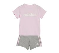 adidas INFANTS ESSENTIALS LINEAGE ORGANIC COTTON TEE AND SHORT SET (Gender Neutral), JOGGER JOVEN/BEBE Bebé, clear pink/white,