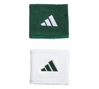 adidas Interval - Muñequera Reversible, Color Verde Oscuro/Blanco / 2, Talla única