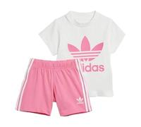 adidas IR6865 - Conjunto de chicas, color blanco, rosa, blanco, 12-18 Meses