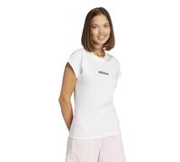 Adidas Camiseta Mujer Essentials Linear Algodón Blanco/Negro Talla S