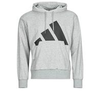 adidas Hombre Essentials Big Logo French Terry Hoodie, Medium Grey Heather/Black, M
