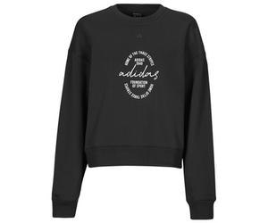 adidas Jersey Signature Graphic Print Fleece Loose Sweatshirt in Negro EU S