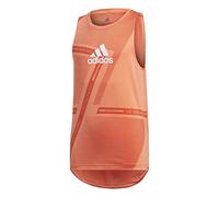 adidas Jg TR BR SL tee Camiseta Sin Mangas, Niñas, Semcor/Ambglo/Blanco, 104