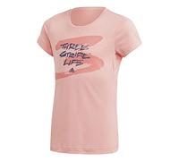 adidas Jg TR Prime tee Camiseta, Niñas, rosglo, 110 (4/5 años)