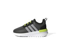 adidas Kids Racer TR21 Running Shoe, Black/Halo Silver/Solar Yellow, 5 US Unisex Toddler