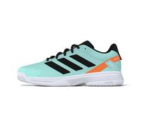 adidas Kids Tennis Shoes Flash Aqua/Core Black/Lucid Orange Zapatillas de tenis infantiles EUR 38 2/3