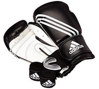 adidas Kit - Guantes de Boxeo, Color Blanco y Negro, tamaño 14 oz