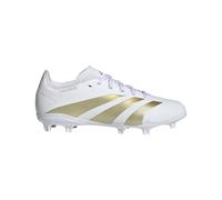 adidas League Predator Firm Ground - Zapatillas unisex para niños, Blanco Dorado Metalizado Beige Arena Metalizada, 37 1/3 EU
