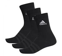 Adidas Light Crew 3PP Socks, Unisex Adulto, Black/Black/Black, M