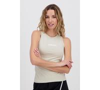 adidas Donna Essentials Linear Slim Cotton Tank, Wonder Alumina/White, XS