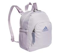 adidas Linear Mini Backpack Small Travel Bag, Silver Dawn Grey/Silver Violet Purple, One Size