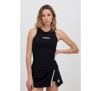 adidas Donna Essentials Linear Slim Cotton Tank, Black/White, XS