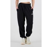 Adidas Donna Essentials Linear French Terry Cuffed Pants, Black/White, M