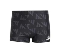 adidas Logo Graphic Swim Boxers Bañador, Black/Carbon, 32 para Hombre
