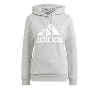 Adidas, Loungewear Essentials Logo Fleece, Sudadera, Mgreyh/Blanco, XS, Mujer