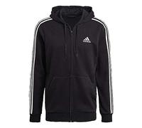 Adidas M 3S FT FZ HD Sweat, Mens, Black/White