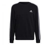 adidas M 3s Ft Swt, Sudadera, Hombre, Negro/Blanco, S