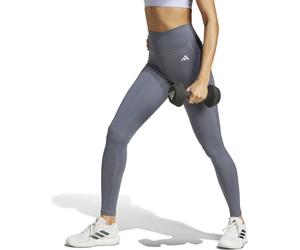 Adidas - Malla larga Optime Essentials Stash Pocket Mujer, Mujer, Onix-White, L