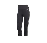 Adidas Performance Leggings 3/4 cintura alta Essentials 3 Stripes. Color Negro