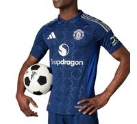 adidas Manchester United - Camiseta exterior auténtica 2024/2025, azul, XS