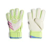 adidas Match Fingersave - Guantes de fútbol unisex para portero, color blanco/limón lúcido/rosa lúcido, talla 7