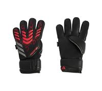 adidas Match Fingersave - Guantes de fútbol unisex para portero, negro/negro/rojo lúcido, 9
