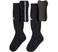 Adidas - Medias con espinillera Niño, Unisex, Black-White, L