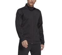 Adidas Men's Big & Tall Essentials Warm-Up 3-Stripes Track Top, Black/Black, Large/Tall