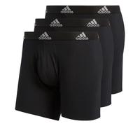 Adidas Men's Big & Tall Stretch Cotton Boxer Brief Underwear (3-Pack) Boxed, Black/Light Onix Grey, XX-Large Big Tall