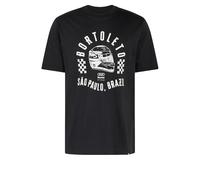 adidas Camiseta para hombre, diseño de Audi Gabriel Bortoleto Graphic II, color negro, Negro , L