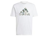 adidas Men's Camiseta Badge of Sport Camo Graphic, White, MT