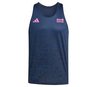 adidas Men's Camiseta BMW Berlin-Marathon 2025 All Over Print, Collegiate Navy, L