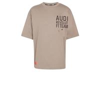 adidas Men's Camiseta Estampada Audi Formula One Team Elevated II SS, Simple Brown/Hi-Res Red