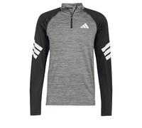 adidas Men's Camiseta Icon 1/4-Zip 3 Bandas, Black Melange/White, M